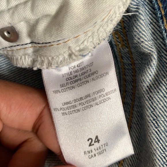 RE/DONE Originals 70s Stove Pipe Jeans size 24 - Picture 10 of 14